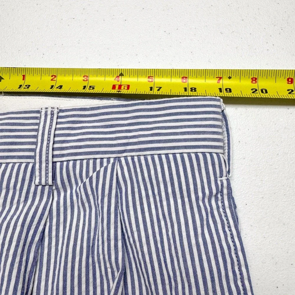 Jos A Bank‎ Dress Pants Mens 38 Blue Striped Classic Fit Pleated Cotton 38x29